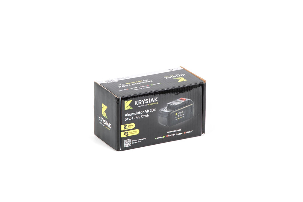 AKUMULATOR 20V 4Ah KRYSIAK AK204 FOR ALL BRANDS 4garden Faworyt Pro Lider Handy