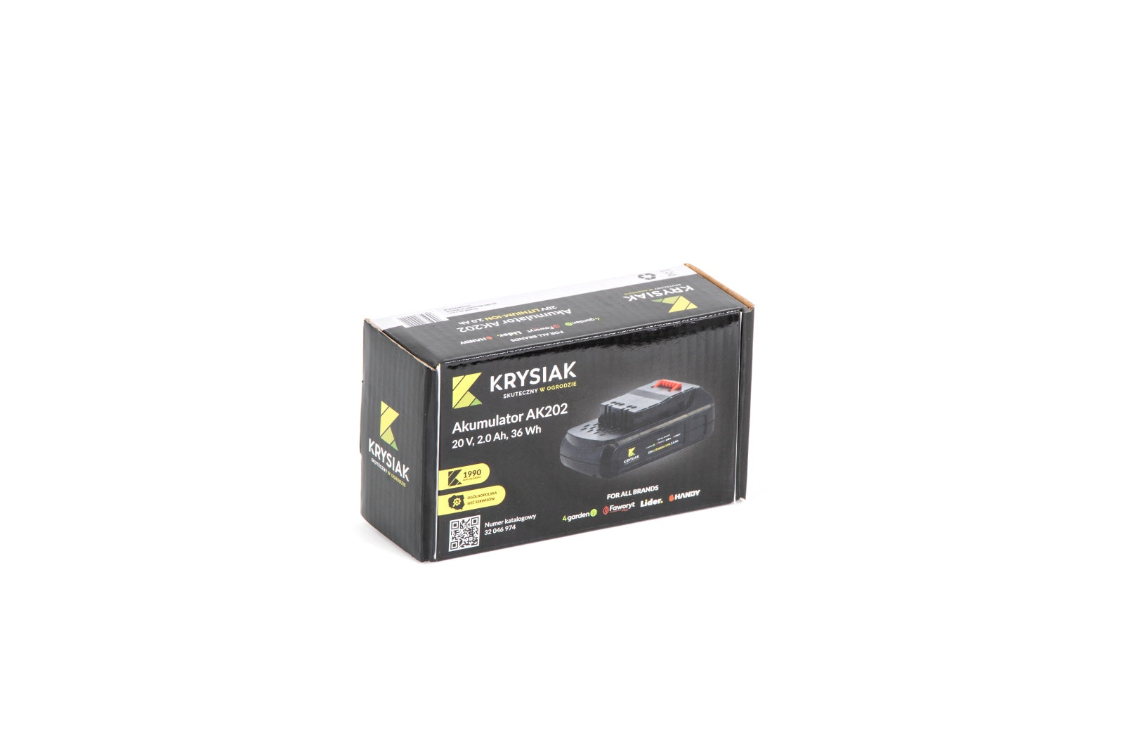 AKUMULATOR 20V 2Ah KRYSIAK AK202 FOR ALL BRANDS 4garden Faworyt Pro Lider Handy
