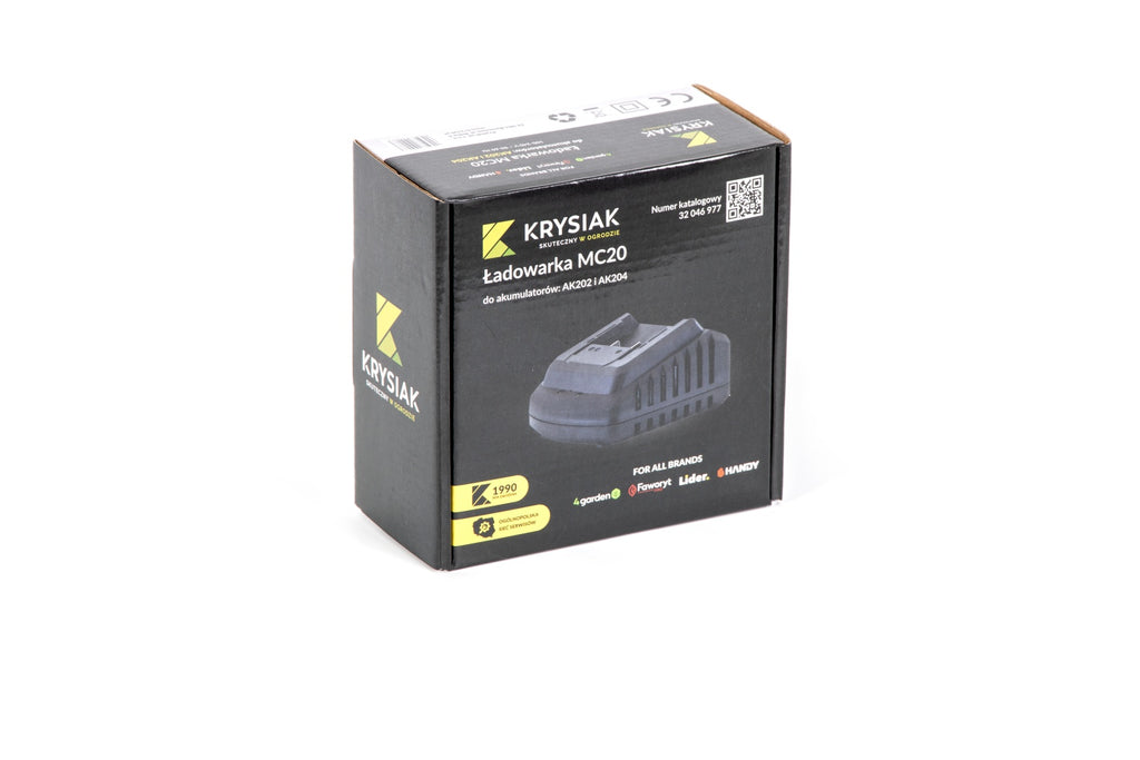 ŁADOWARKA DO AKUMULATORA 20V 2Ah i 4Ah KRYSIAK MC20 MIDDLE FOR ALL BRANDS 4garden Faworyt Pro Lider Handy