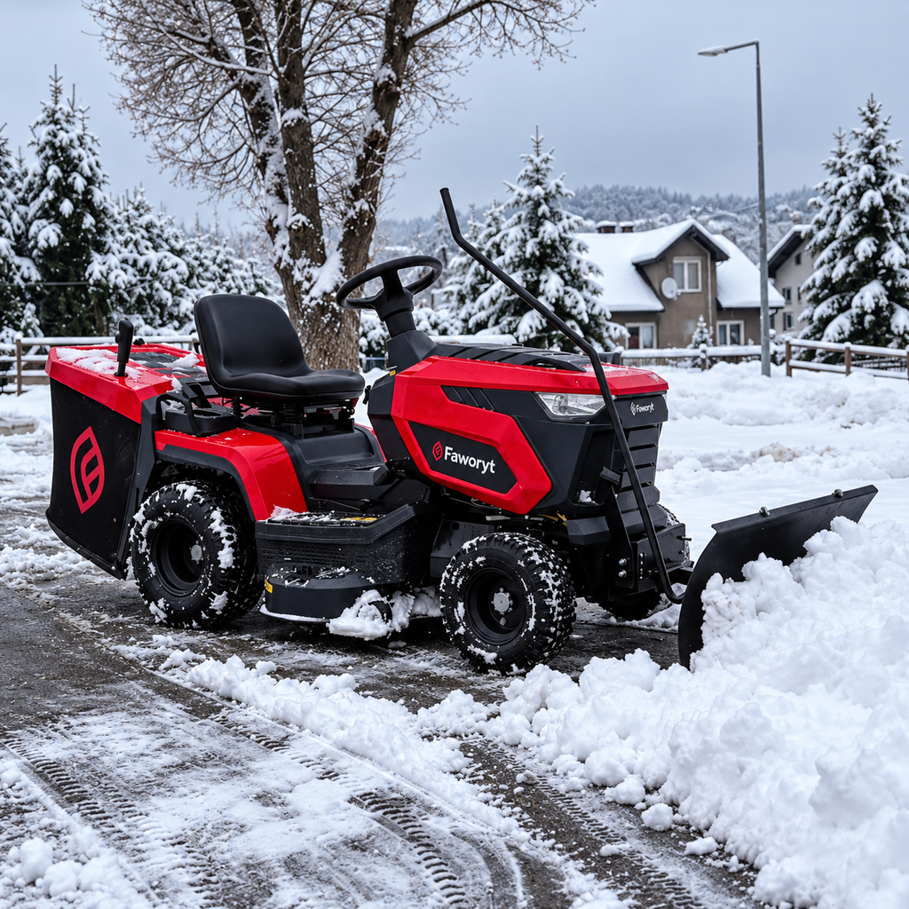 PŁUG DO ŚNIEGU DO TRAKTORKA – 120 CM do traktorków: AL-KO | Cub Cadet | Stiga | Husqvarna | Faworyt