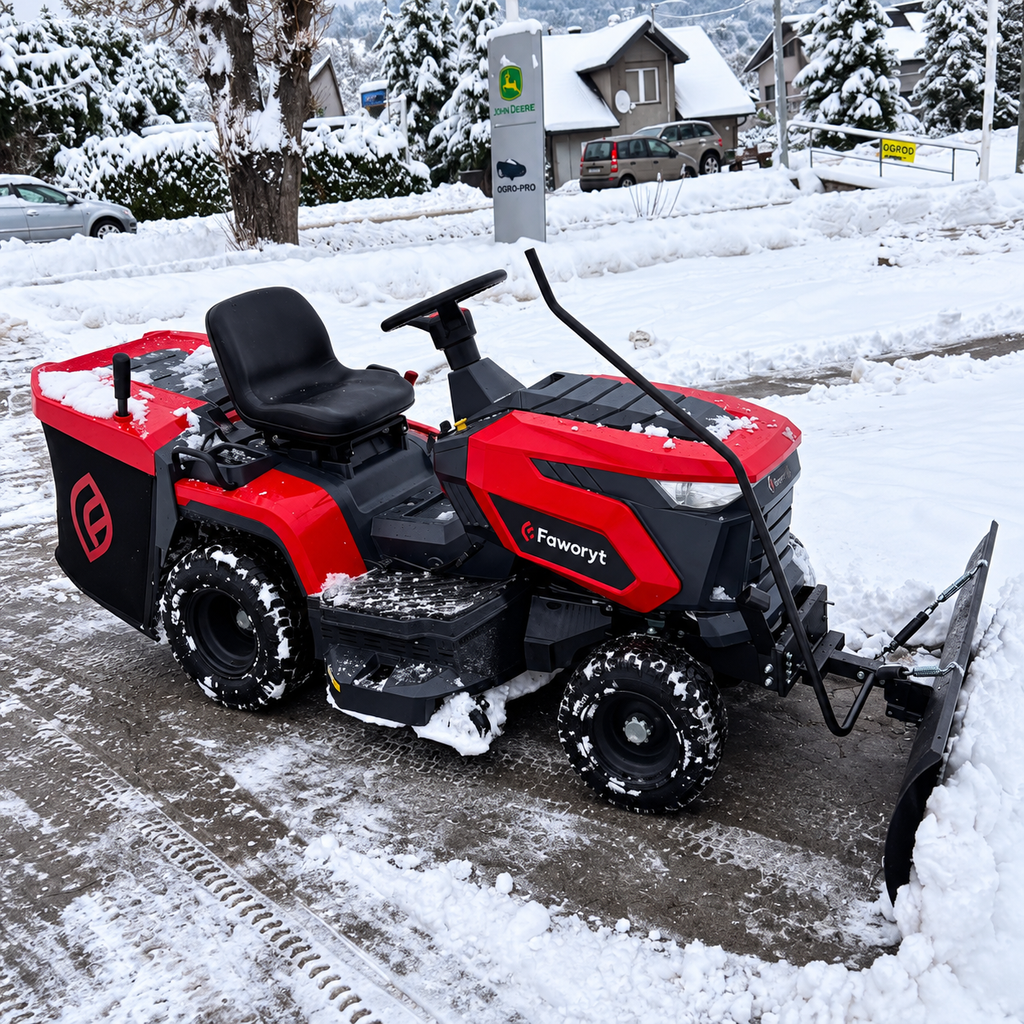 PŁUG DO ŚNIEGU DO TRAKTORKA – 120 CM do traktorków: AL-KO | Cub Cadet | Stiga | Husqvarna | Faworyt